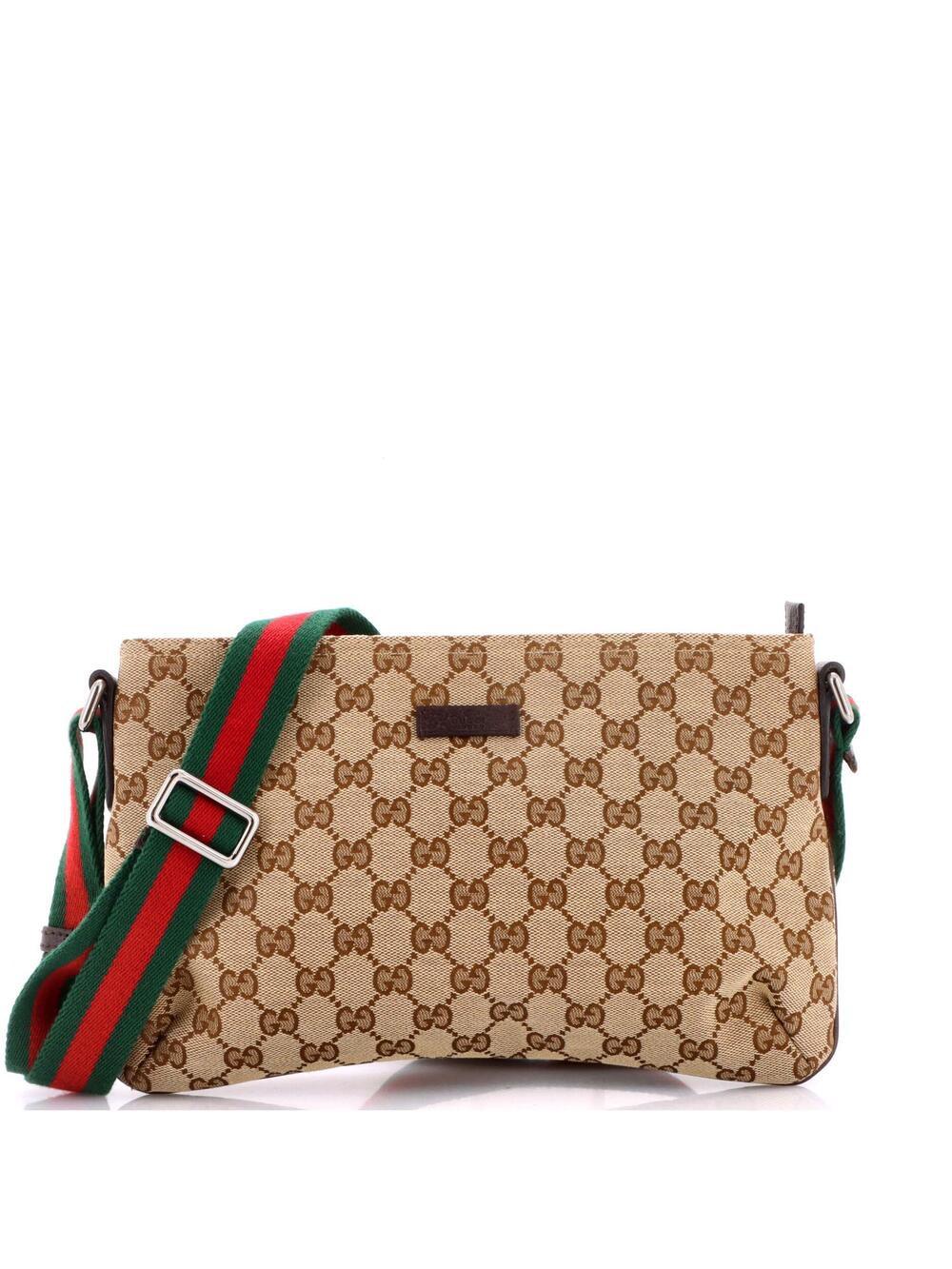 Gucci Web Strap Messenger Bag Gg Canvas #278713G11B